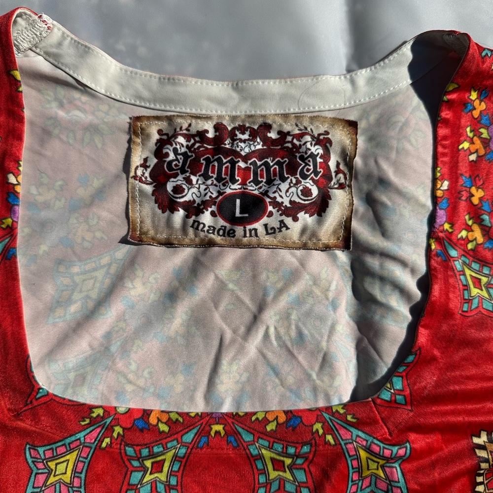 Colorful Patterned Women's Tunic - Picture 3 of 3